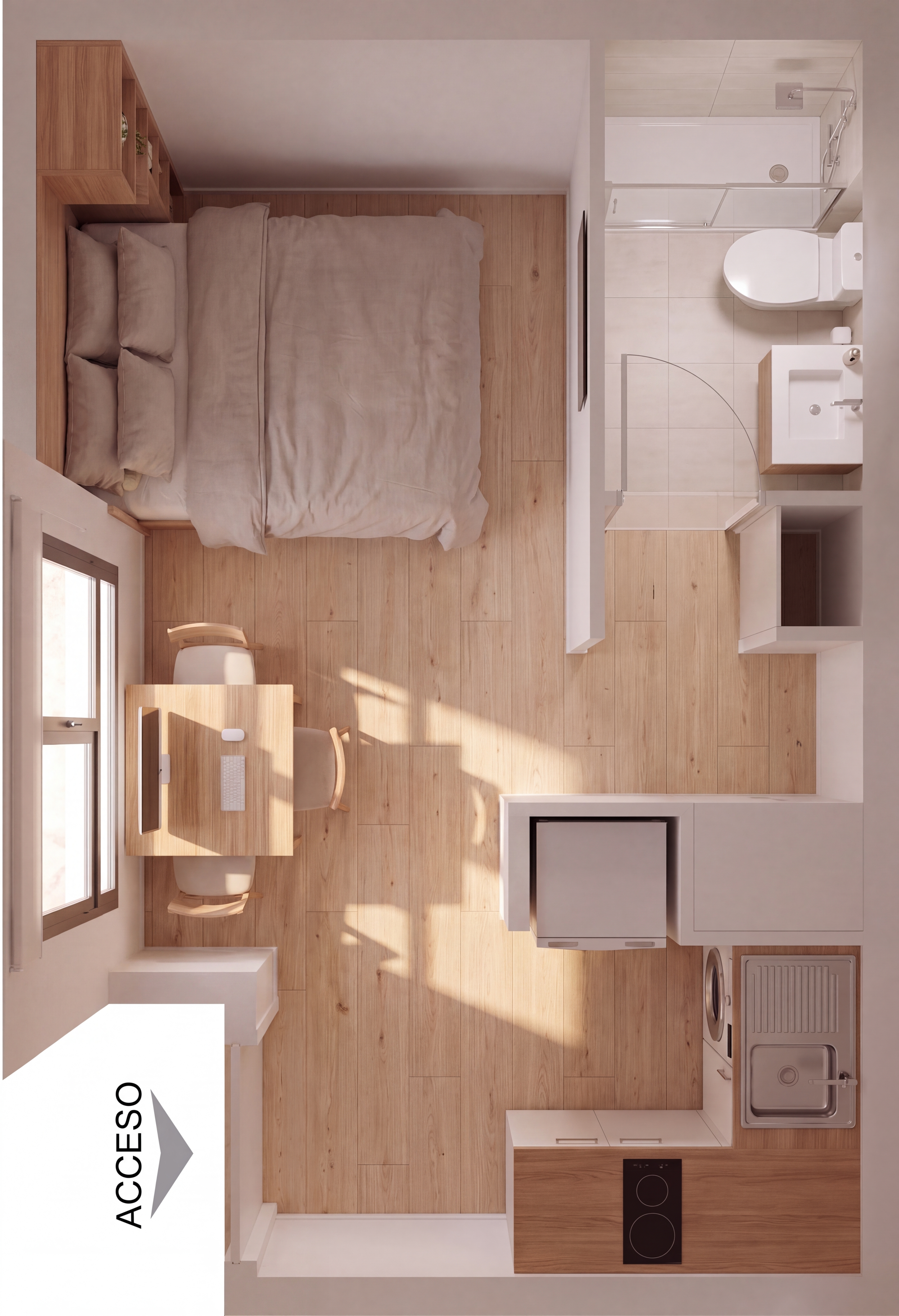 Unidad B Render