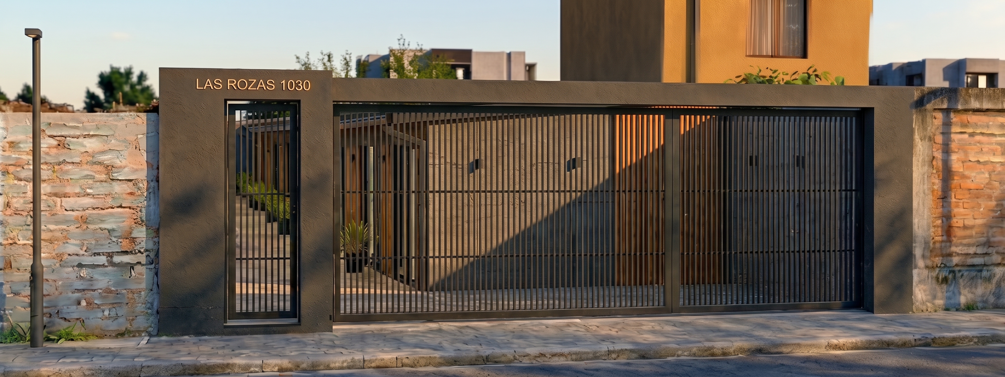 Entrada al Condominio Rozas 1030